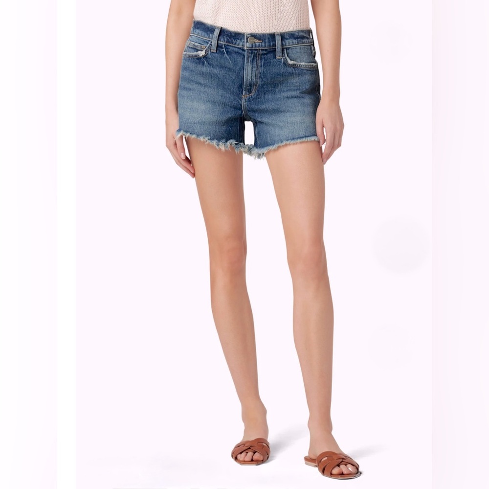 Joe's Jeans Blue Jean Shorts Relaxed Juliet Style with Distressed Hem!!